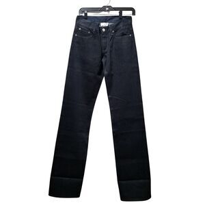 Restoration Of The Monarchy Jeans Women's 27x37 Black Waxed Denim Boyfriend